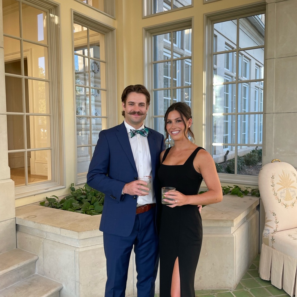 BHLDN Square Neck Stretch Crepe Maxi Dress